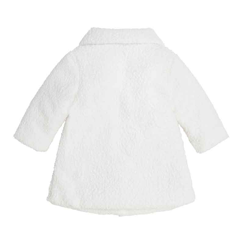 AnneBebe - Palton Blana Bucle Ivory Fete A2BL02 WEYF G018 Guess