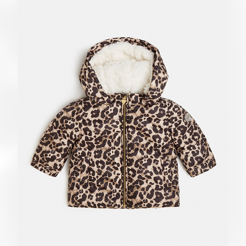 AnneBebe - Geaca Bebelusi Fas Animal Print Cu Gluga Fete H2BI02 WCFM0 P899 Guess