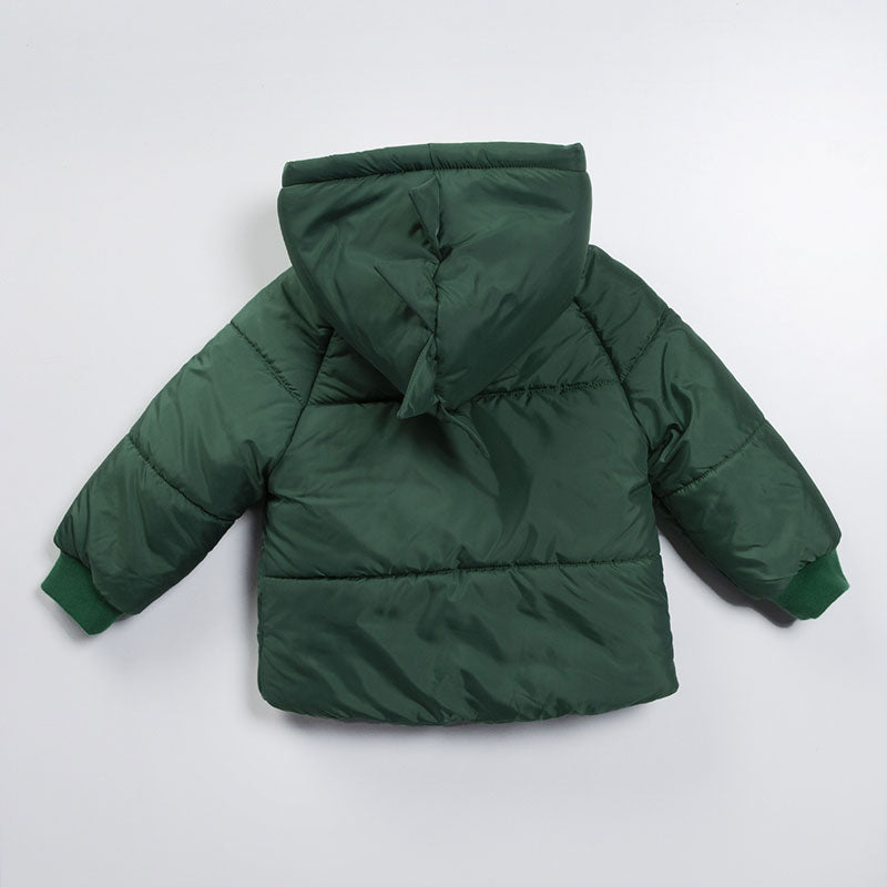 AnneBebe - Geaca Fas Verde Cu Dinozauri Baietei M22301 Midimod Gold