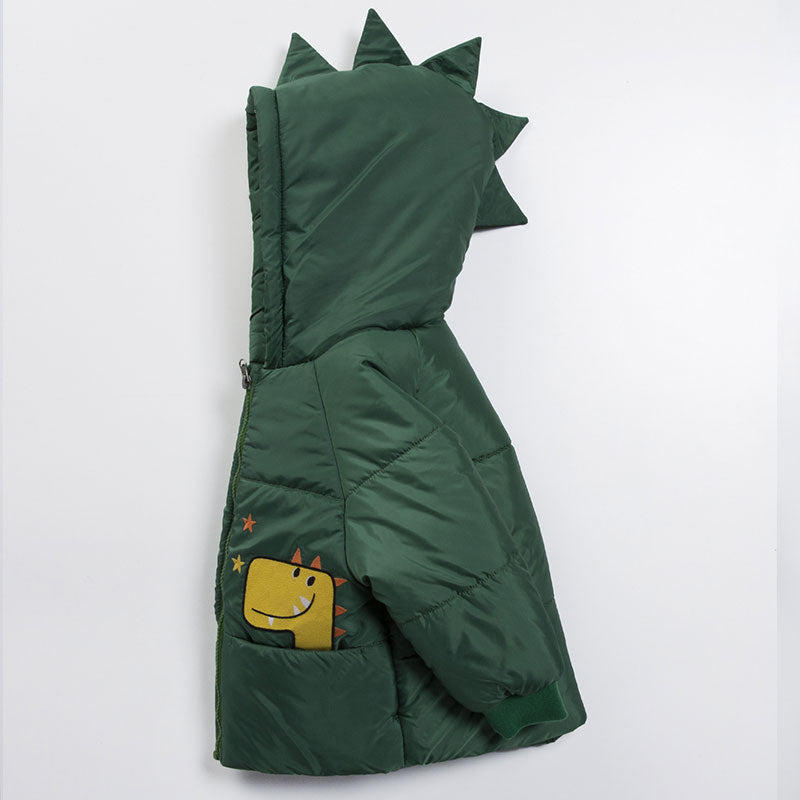 AnneBebe - Geaca Fas Verde Cu Dinozauri Baietei M22301 Midimod Gold