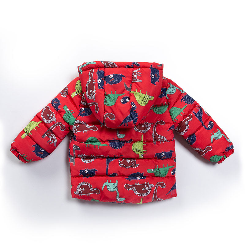 AnneBebe - Geaca Fas Rosie Cu Dinozauri Baietei M22326 Midimod Gold