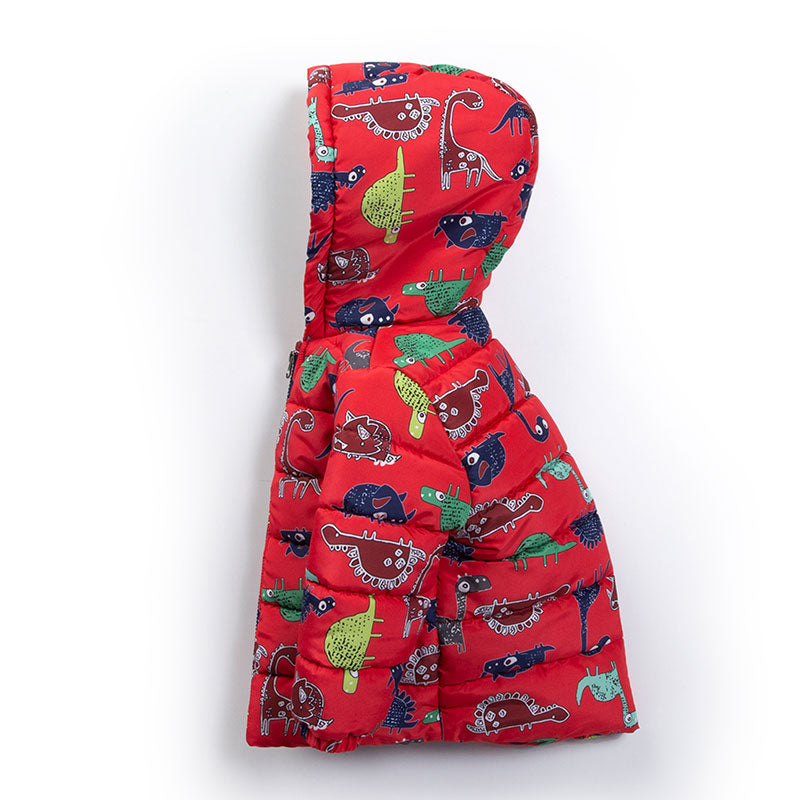 AnneBebe - Geaca Fas Rosie Cu Dinozauri Baietei M22326 Midimod Gold