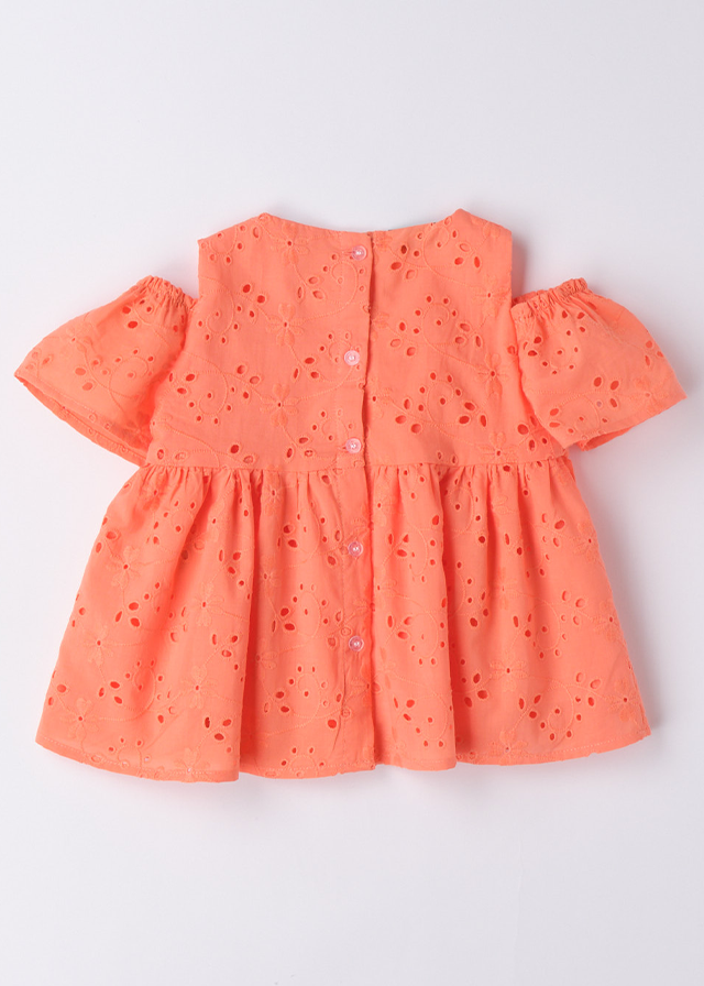 AnneBebe - Bluza Corai Bumbac Broderie Sparta Fete 6561 Sarabanda