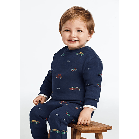 Bluza Sport Bleumarin Imprimeu Masini 2411 Mayoral