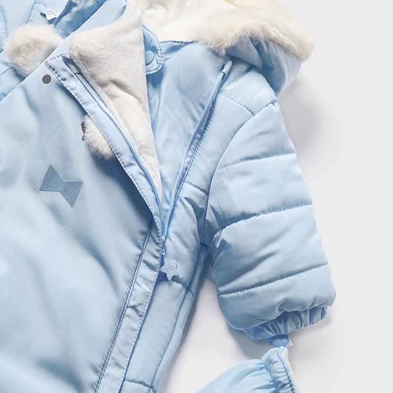 AnneBebe - Combinezon Baieti Fas Bleu Cu Gluga Cu Blanita 2606 Mayoral