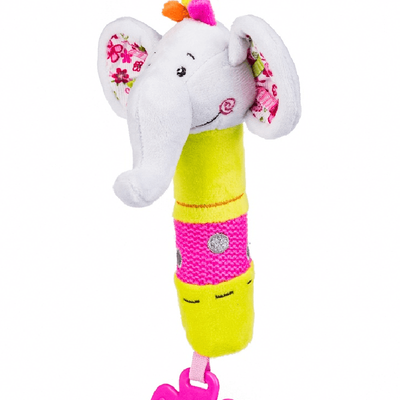 AnneBebe - Jucărie Din Pluș Bip-Bip Pentru Copii Elefant 6 luni, 1193, BabyOno