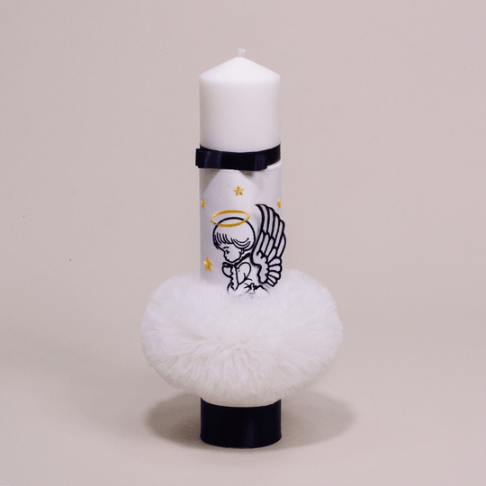 Персоналізована свічка для хрещення хлопчика-янгола AnneBebe