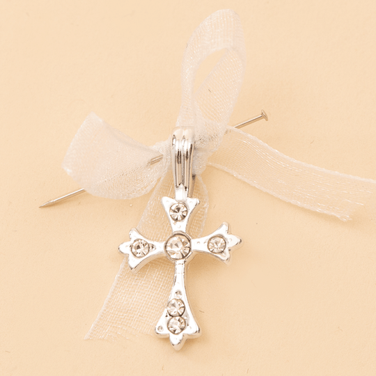 Marturii Botez Bebelusi Cruciulita Funda Tull Alb