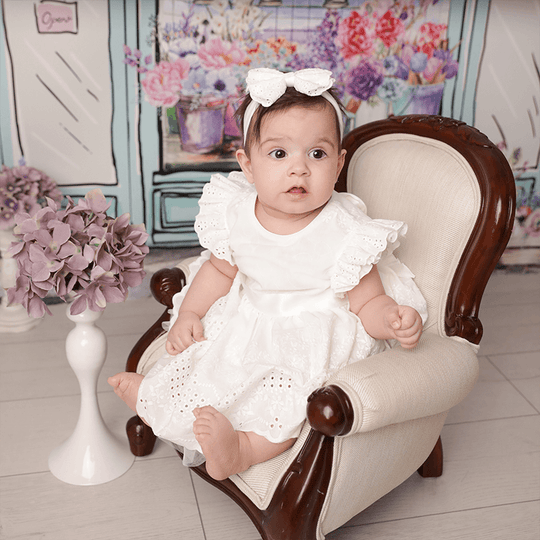 Елегантна сукня для дівчинки Antonela Кремова вишивка AnneBebe