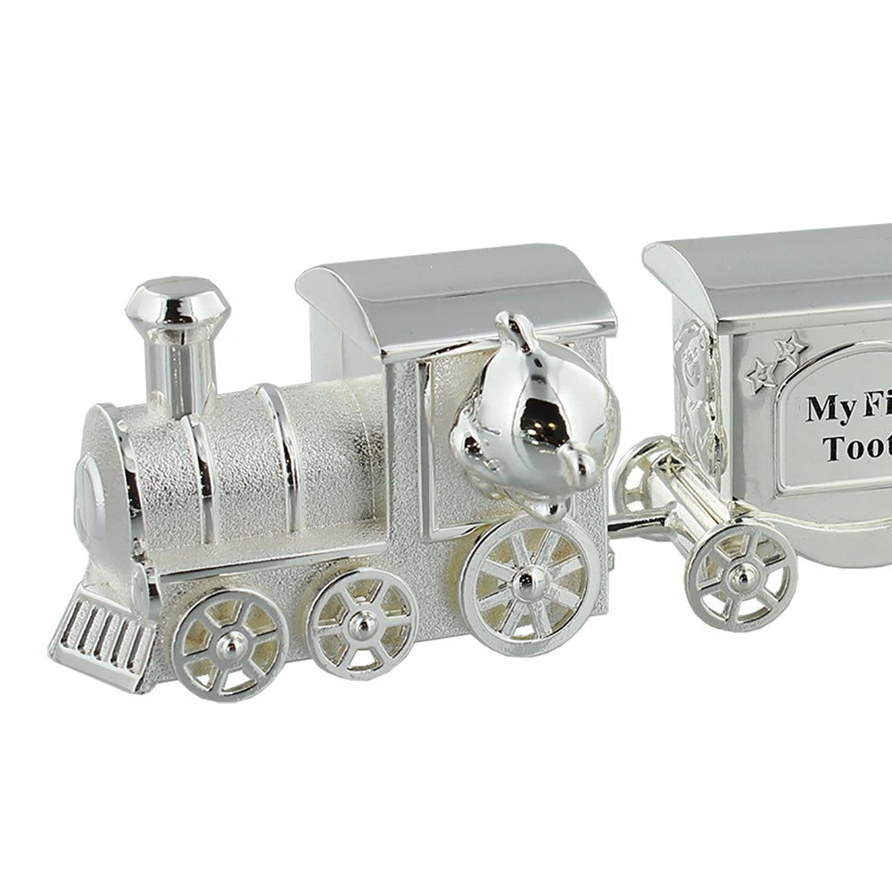 Trenulet Argintat pentru bucla si dintisor CG423-Cadouri Botez-Juliana Collection-Camera Bebelusului