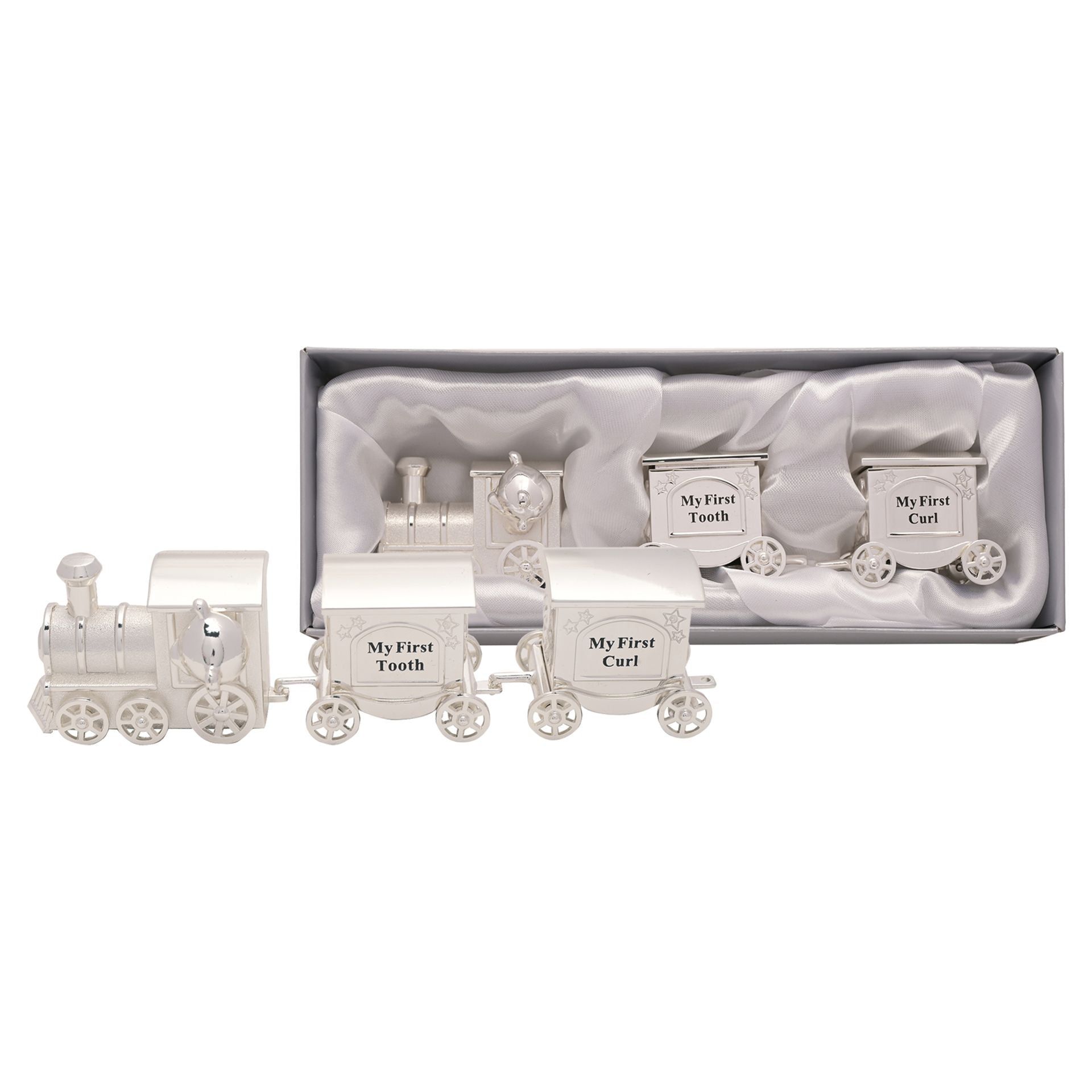 Trenulet Argintat pentru bucla si dintisor CG423 - AnneBebe
