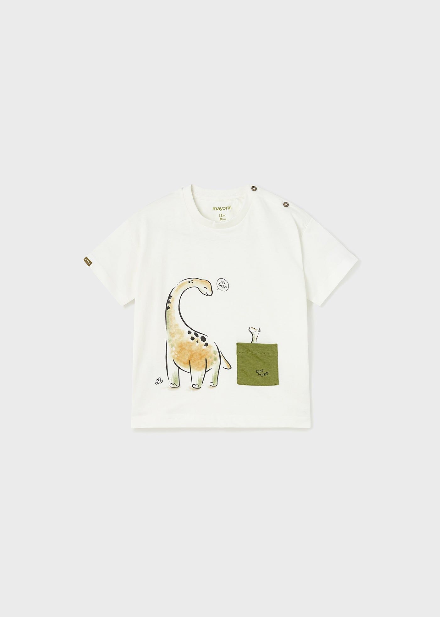 AnneBebe - Tricou Ivory Cu Imprimeu Dinozaur Baietei Mayoral 1027