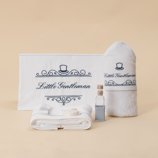 Trusou Baieti Alb Cu Blleu Little Gentleman AnneBebe