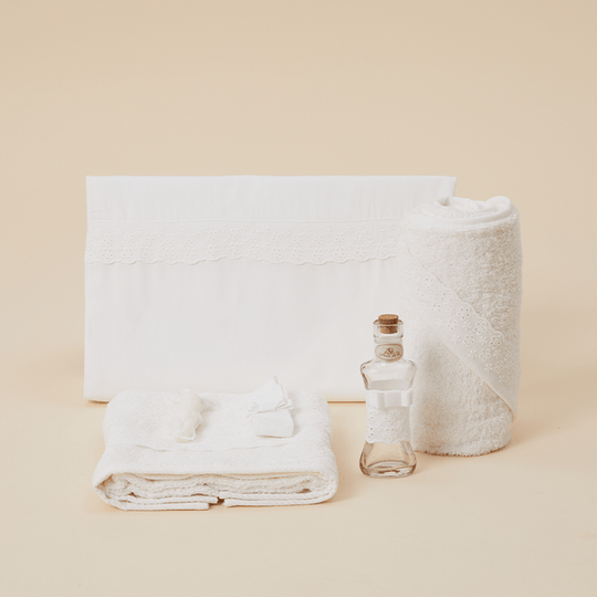 Trusou Ania Cream Cotton Customizable Christening Girls AnneBebe 