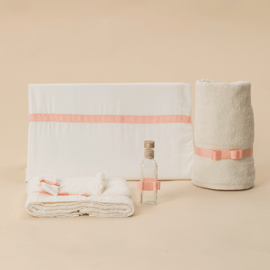 Trusou Crem Cu Banda Somon Personalizat Botez AnneBebe