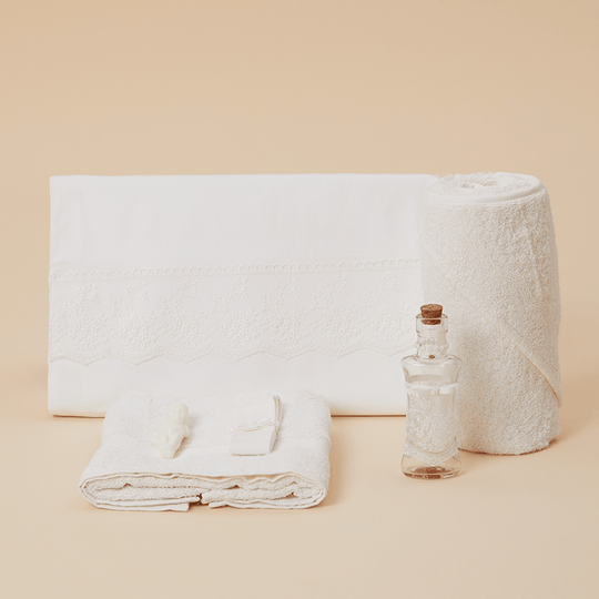 Trusou Sanziana Cream White - Мереживні гілочки кольору слонової кістки Baptism Girls AnneBebe 